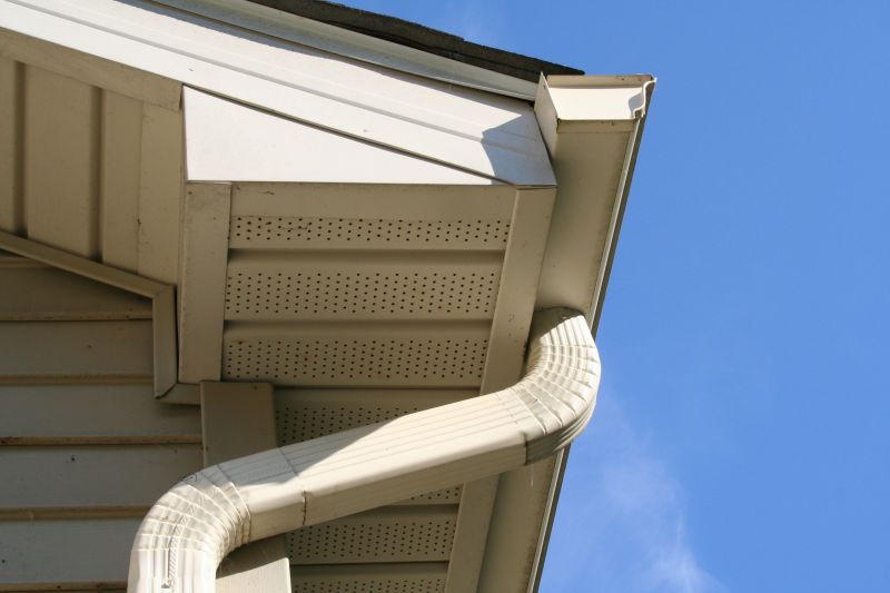 Gutter System with Downspouts